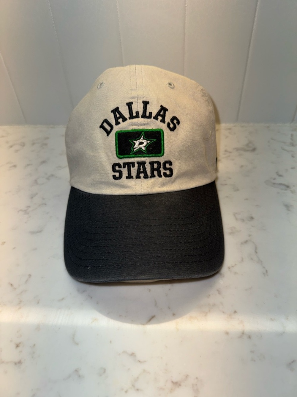 Dallas Stars ‘47 Brand Baseball Cap - Black & Cream